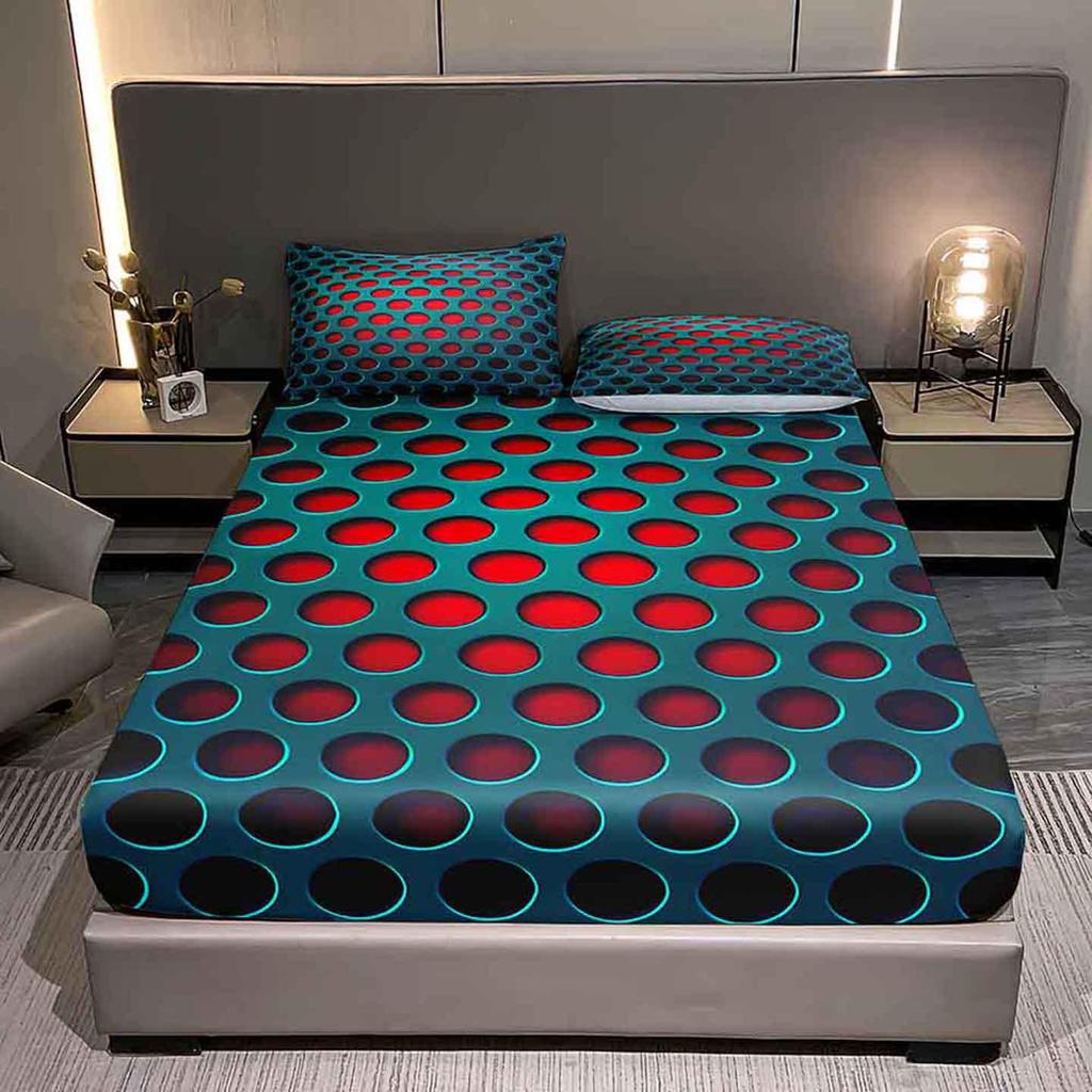 2025 Exclusive 5D Black Hole Digital Print Fitted Sheet & Pillowcase Set