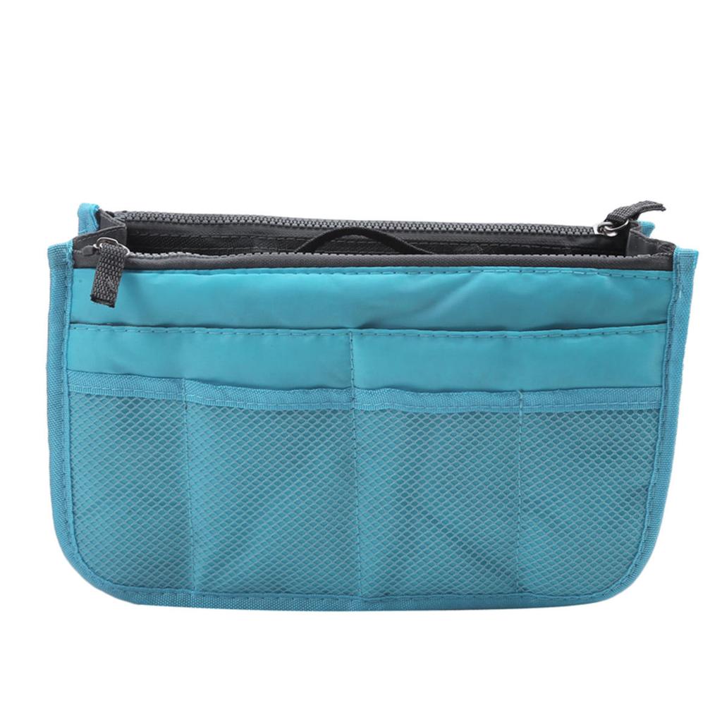 Multi Functional Large Capacity Makeup Bag Portable Double Zipper Toiletries Travel Storage Bag Mommy Bag Multi Pocket Cosmetic Tote