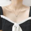 Korean Style Luxury Butterfly Zircon Necklace for Girls – Trendy Clavicle Chain with Niche Design