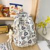 Schoolbag Schoolbag for Female Junior High School Students Large Capacity Middle School Students Graffiti Girl Backpack for College Students