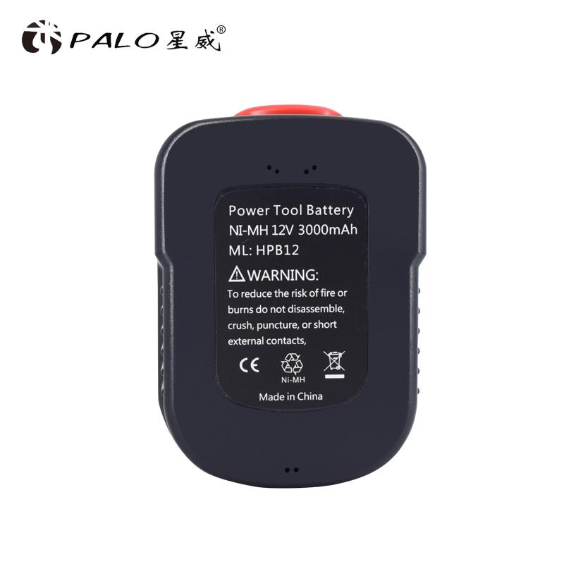 PALO Yüksek Kaliteli 12 V 3000 mAh şarj edilebilir pil Black Decker Matkap A12 A12EX FSB12 A1712 HP12K HP12KD NiMH