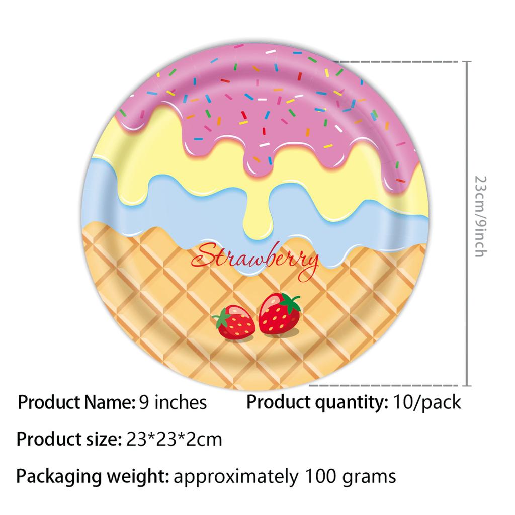 Ice Cream Theme Birthday Party Decorations - Themed Party Supplies for Kids Birthday, Fun Ice Cream and Sundae Decor