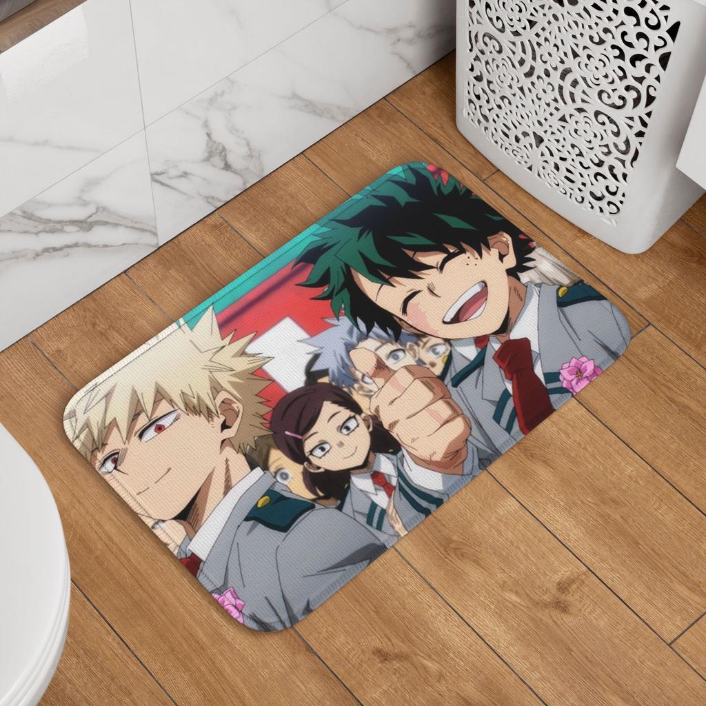 My Hero Academias Doormat Non-Slip Bath Kitchen Welcome Mat Toilet Door Floor Entrance Carpet Rug Footpad