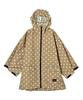 Heavy Typhoon Poncho with Water Rain Peas Dot Rain, Kids, Sleeves, Repellent, Waterproof, Poncho, Beige, K71M-298