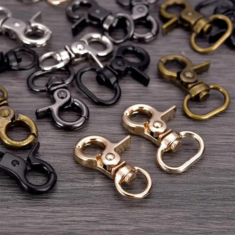 10PCS Small Clamp Buckle Zinc Alloy Material Electroplated Alloy Buckle DIY KeyChain Bag Part Accessories