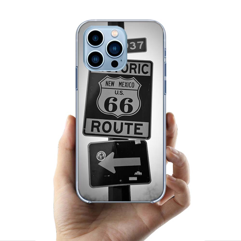 America Route 66 Cases Phone Case For Iphone 17E 16E 17 Air 16 Pro Max 15 Pro 14 Plus 11 13 12 Mini Cover Cases Compatible with