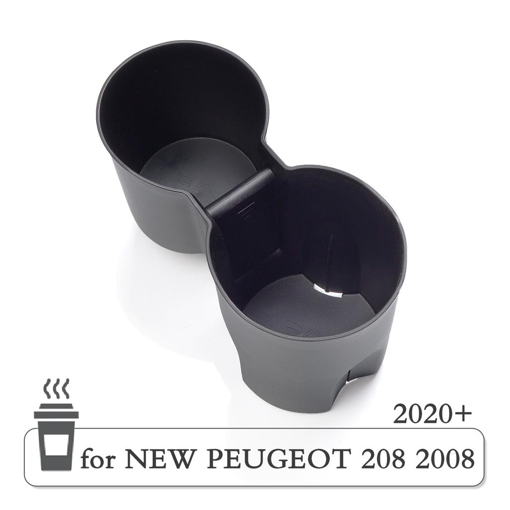 Cup Holder Protective Case Box for Peugeot 2008 e-2008 208 e-208 2019 - 2024 Drink Water Bottle Fixed Shell Anti-Rust Dust-Proof
