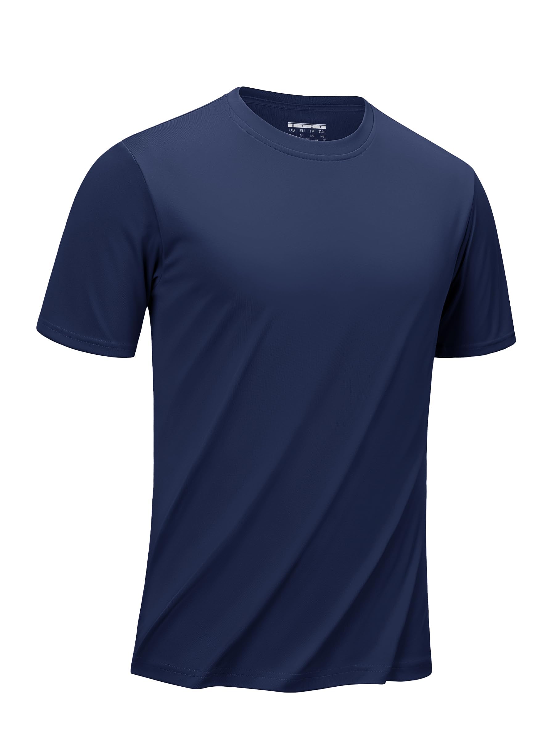 

[TACVASEN] Men s Short-Sleeve Sports Shirt, Stretch, Cycling, Tennis, Running, Cooling Shirt, Gym, UV Protection, Sweat-Wicking, Hiking, Golf Wear, Na