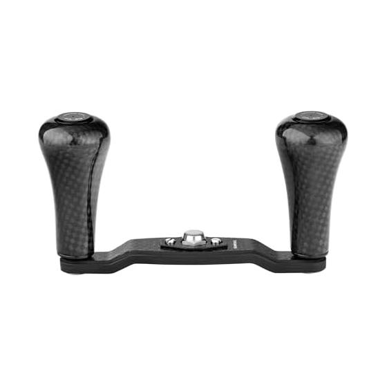 Gomexus Handle FH-F30 98mm Bass Fishing Daiwa Shimano Bait Reel Compatible Handle Knob Power Handle Carbon Knob Replacement Black (Shimano & Daiwa
