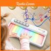 Multifunktionales elektronisches Kinderklavier mit Regenbogenlichtern und bunter Spieluhr für Babys