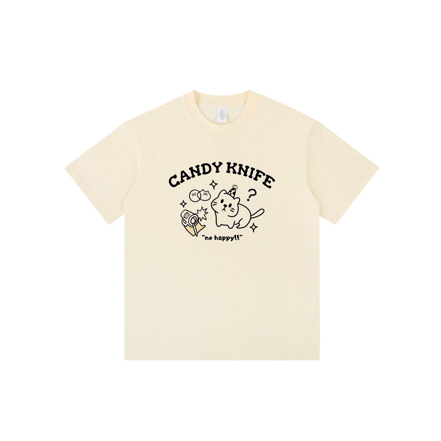 

Women s Summer Loose Fit Cute Cartoon Print Cotton T-Shirt M