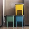 Lot de 3 Poubelles de Tri Empilables en Plastique BERGEN - 20L - Coloris Jaune, Vert &amp; Bleu - KITCHEN MOVE