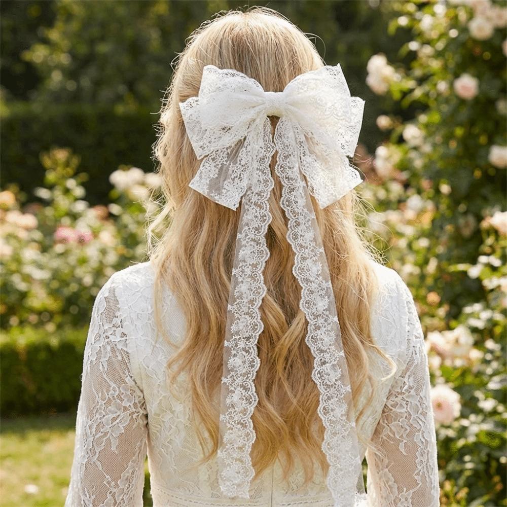 Butterfly Shap Ribbon Hair Clip Elegant Design Back Head Hair Clip  Daily Use