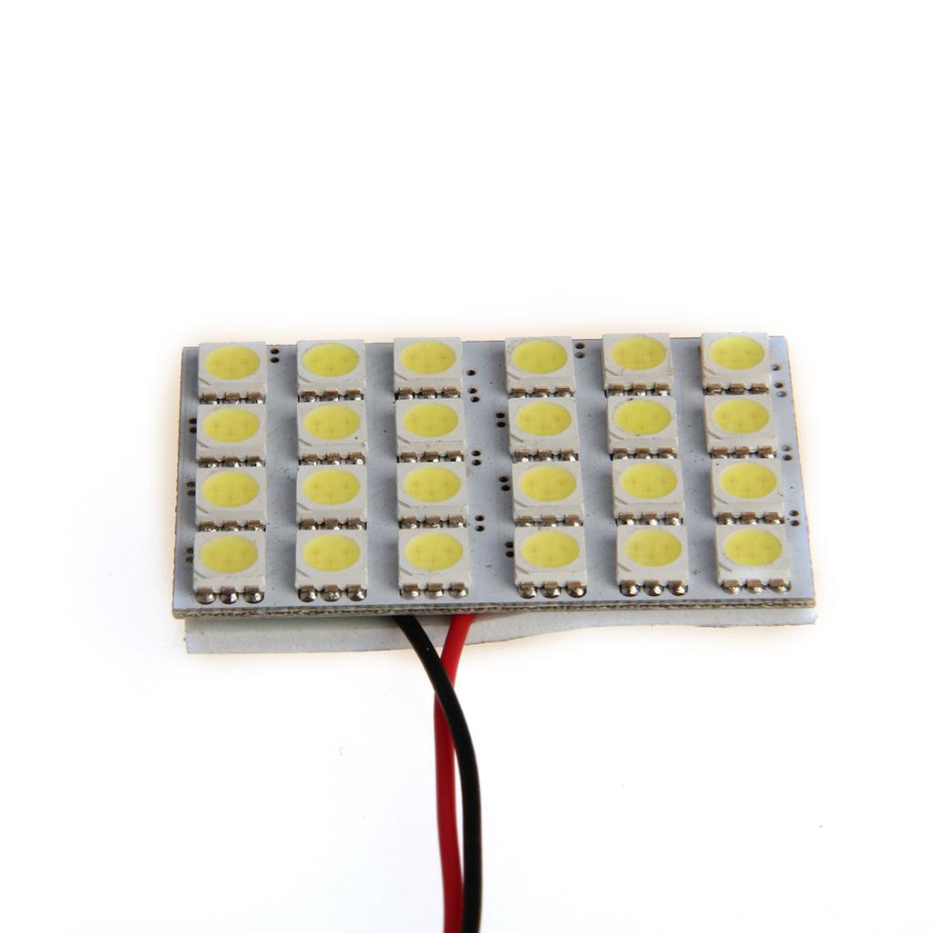 Festoon T10 BA9S LED Panel Dome Lights Car Auto Vehicle Interior Reading Light White Roof Dome Lamp 5050 6/9/12/15/24SMD