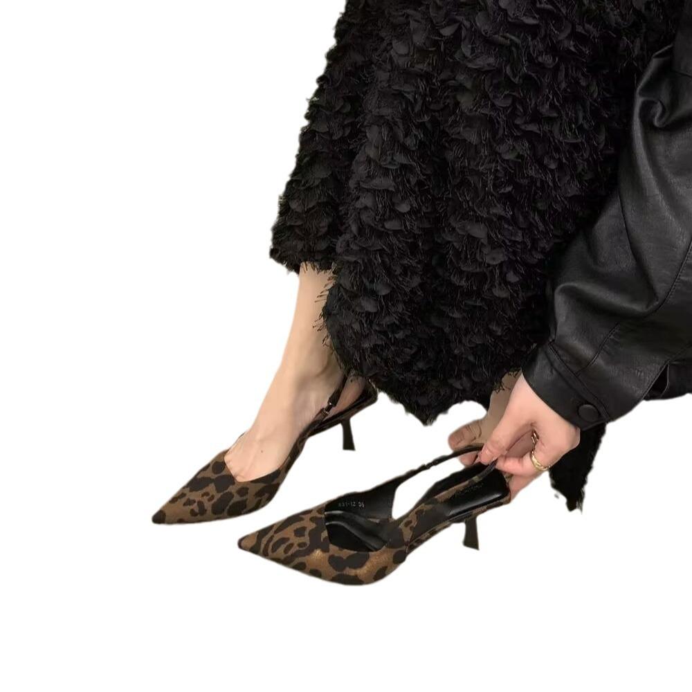 Niche high-end bag head sandals women's spring and summer thin-heeled temperament socialite style high-heeled single shoes