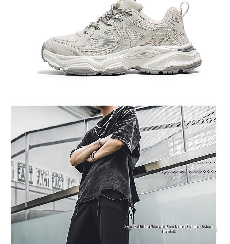 Putian Men's Autumn Mesh Breathable Non-Slip Casual High-End Dad Shoes