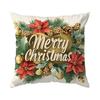 Watercolor Christmas Pillowcase Printed Polyester 40/45/50Cm Throw Pillowcover Decorative Sofa Cushion Pillowslip Home Decor