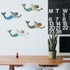 4 Pcs Wooden Mermaid Beach Wall Decor Rustic Nautical Swimming Mermaid
