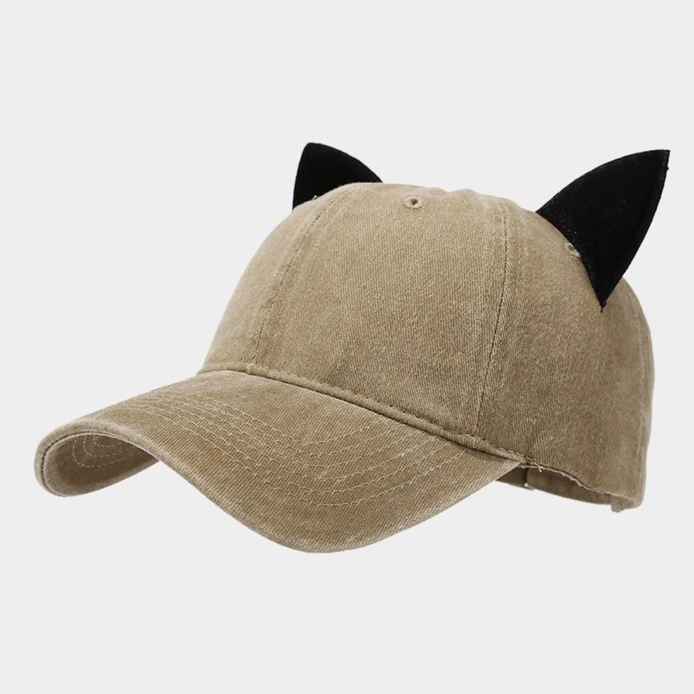 Fashion Cute Ear Cat Ears Caps Breathable Unisex Baseball Cap Peaked Cap Women