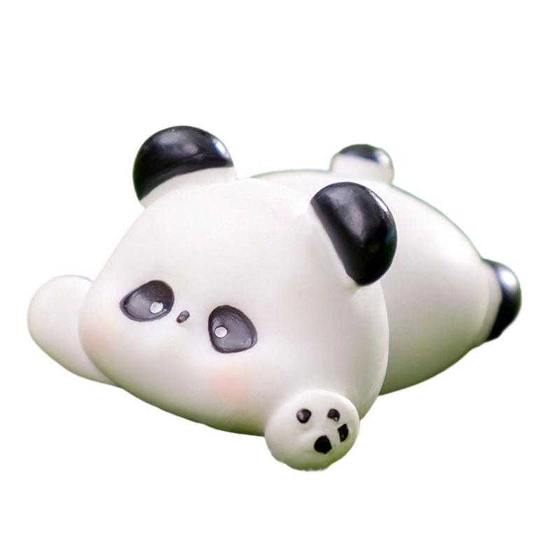 6pcs Cartoon Animal Desk Ornaments Resins Decorative Miniature Figurines Accessories for Kids Room and Living Room Table