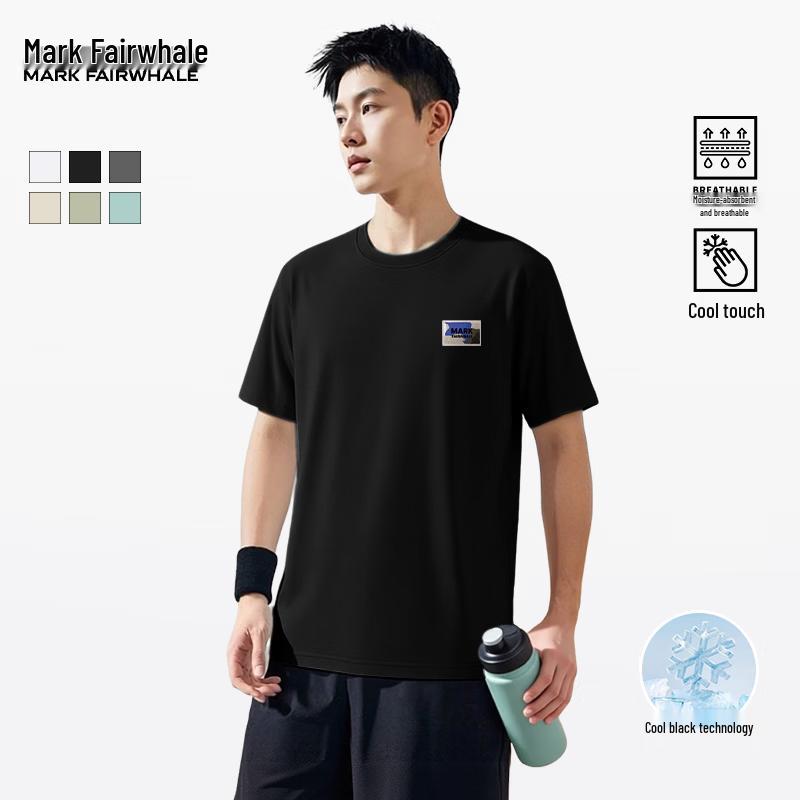 MARK FAIRWHALE Men s Cool-Touch Cotton Blend Short Sleeve T-Shirt XL