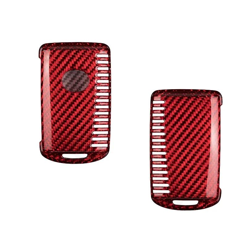 Key Case for Car Carbon Fiber Key Fob Cover for MAZDA, Key shell Case Protector for Mazda 3 Hatchback Mazda 6 CX-3 CX-30 CX-5 C красный