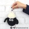 NICI Mini Shaun the Sheep Figure Pouch, German Animal Sheep Coin Purse, Carabiner, Keychain, Bag Charm, Accessory, Gift, Present, Collection, White