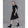 Demana Women's Summer Knit Ruffle Hem A-Line Dress