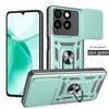 For ZTE Blade A35e Case ZTE Blade A35 Cover ZTE Blade A55 Magnetic Ring Holder Armor Phone Case Slide Camera Protect Back Cover