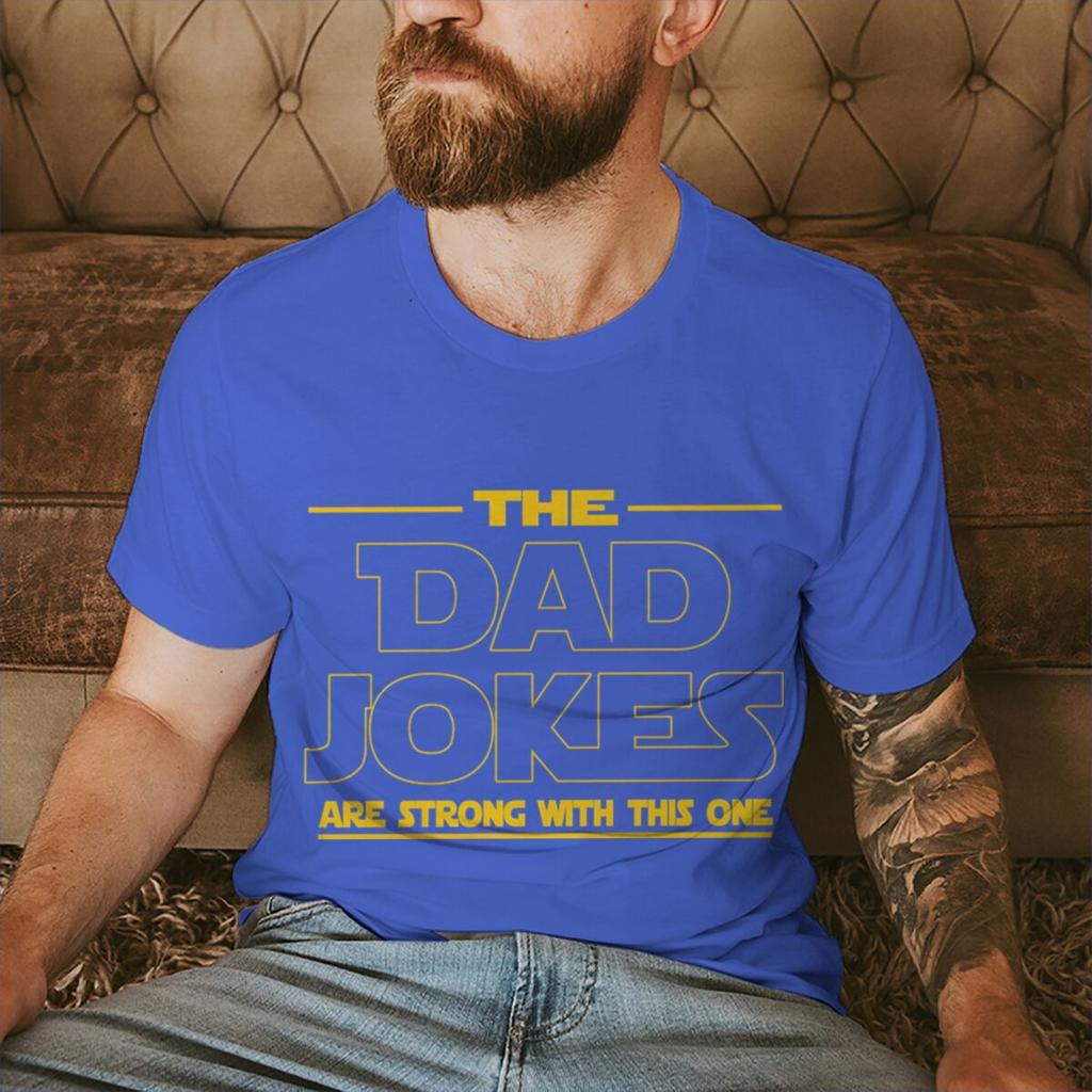 Retro Comfort The Dad Jokes Tshirt Fathers Day Shirt Funny Daddy Tees Papa Birthday Gift Cool Dad Crewneck Unisex Tshirts
