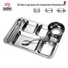 Jingbeier 304 Stainless Steel Partitioned Meal Tray