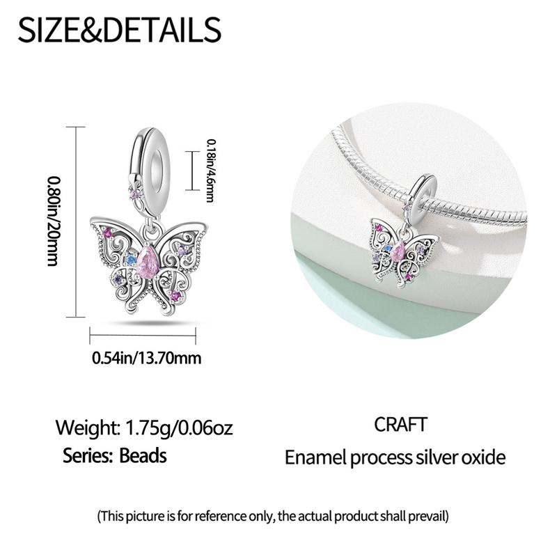 Neu in Kupferfarbe Romantische Klassische Serie Schutzblumenperlen Passend für Pan 3mm Armband DIY Charm Anhänger Damenschmuck