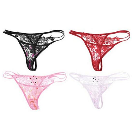 Women Sexy Lace Hollow Thongs G-string Briefs Panties Knicker Lingerie Underwear