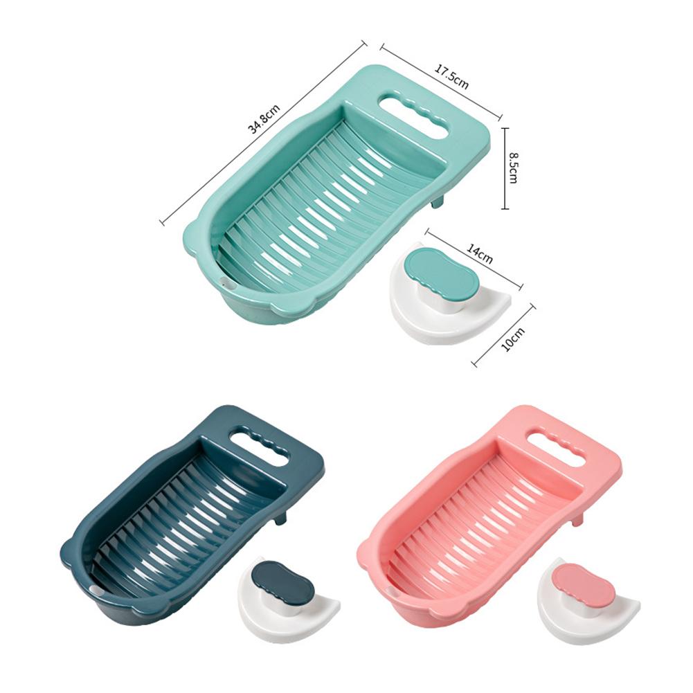 Household Mini Washboard Portable Laundry Board with Scrub Grips for Underwear Socks Lightweight Wash Board for Children Clothes