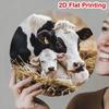 Vintage Cow Metal Wall Art, Farm Animal Home Decor, Funny Tin Sign for Living Room Bedroom Office, Barn House Gift