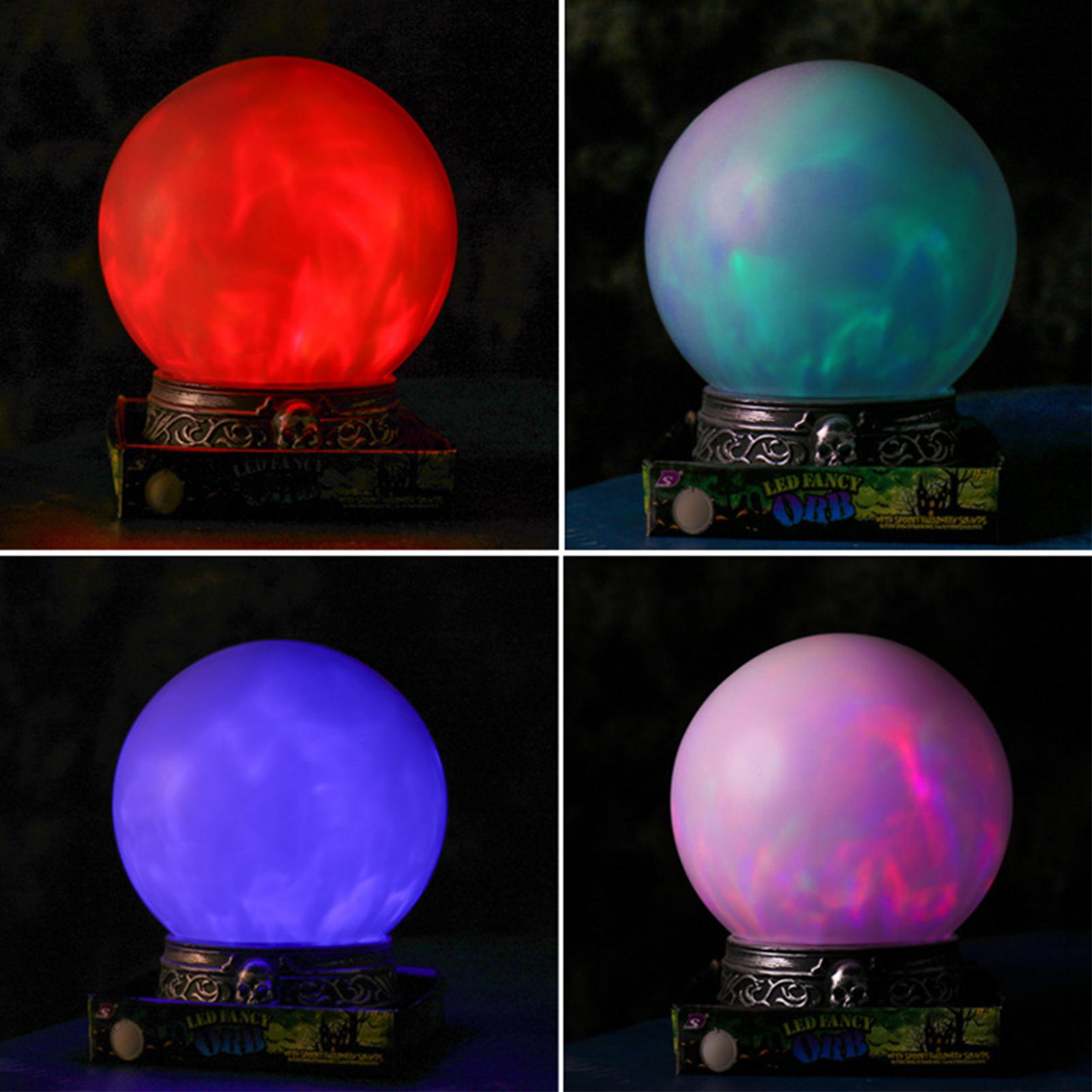 

Light Up Crystal Ball Halloween Lighted Crystal Ball for Halloween Multicolor Lamp Brightness Adjustment glowingmagic ball CN