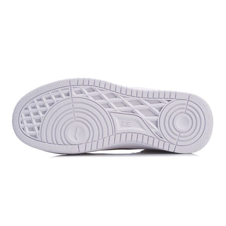 Li Ning Youth  Childrens Leather Casual Mid-Top Skate Shoes Kids Skate Shoes Peach-Pink YKCR012-6
