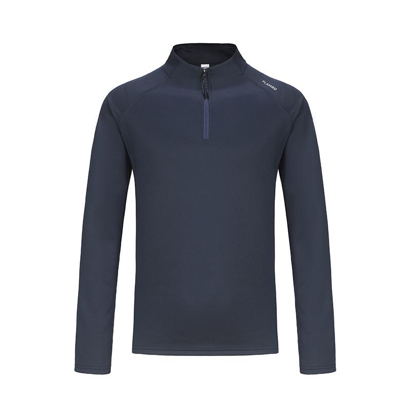 

Ditone Men s Quick-Dry Breathable Long Sleeve Sports T-Shirt with Half-Zip Collar for Running and Basketball XL