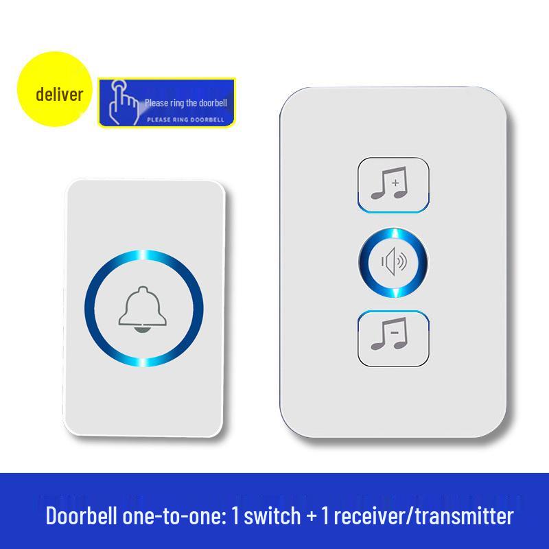 Smart Long-Range Wireless Doorbell for Elderly and Home Use with Music Alerts