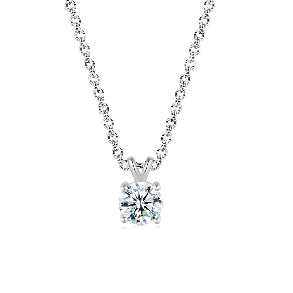 

Crystal Pendants Necklace For Women Heart Zirconia Gold Color Choker Necklaces Anniversary Birthday Wedding Fashion Jewelry
