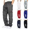 Spring Autumn Army Tactical Pants Multi-Pocket Washing Loose Green Cargo Men Casual Tooling