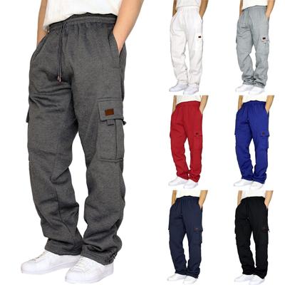 Spring Autumn Army Tactical Pants Multi-Pocket Washing Loose Green Cargo Men Casual Tooling