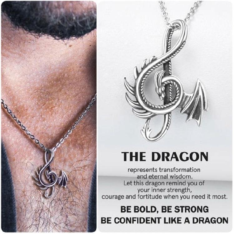 Alloy Pendant Necklaces Dragon Pendant Necklaces Dragon Shaped Alloy Material