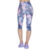 Skechers Go Walk High Waisted Summer Rose Capri Leggins, Womens Multicolour Leggings