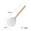 7/8/9 Inch Aluminum Perforated Pizza Peel Metal Round Pizza Paddle Non Slip Wooden Handle Pizza Spatula Shovel Baking Tools