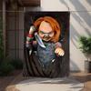 Chucky Flannel Blanket Soft Warm All-Season Throw, Design for Camping, Car Travel, Hiking Sofa, Bed, Office Perfect Gift for Parties