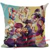 Jojos Bizarre Adventure Japanese Harajuku Manga Cushion Cover Living Room Sofa Square Throw Pillows Home Decoration Pillowcase