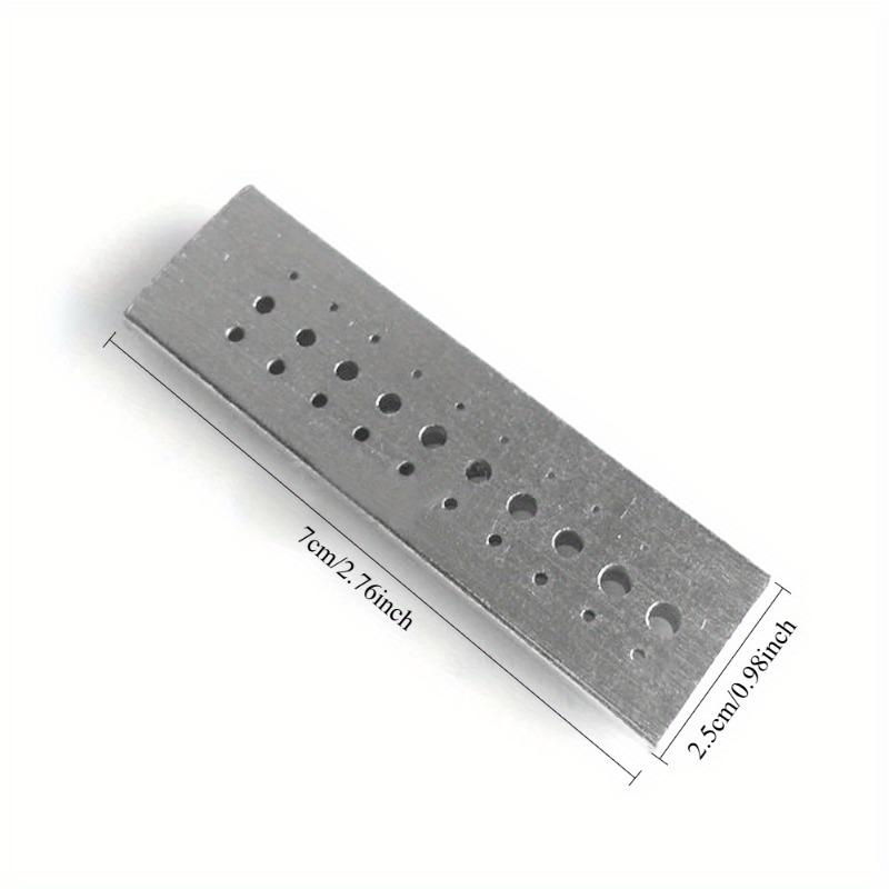 1 PC Stainless Steel Riveting Stake Tool 30 Holes Punch Block Jewelers Repair Tool Watchmaker Watch Accessories Repairing Tools