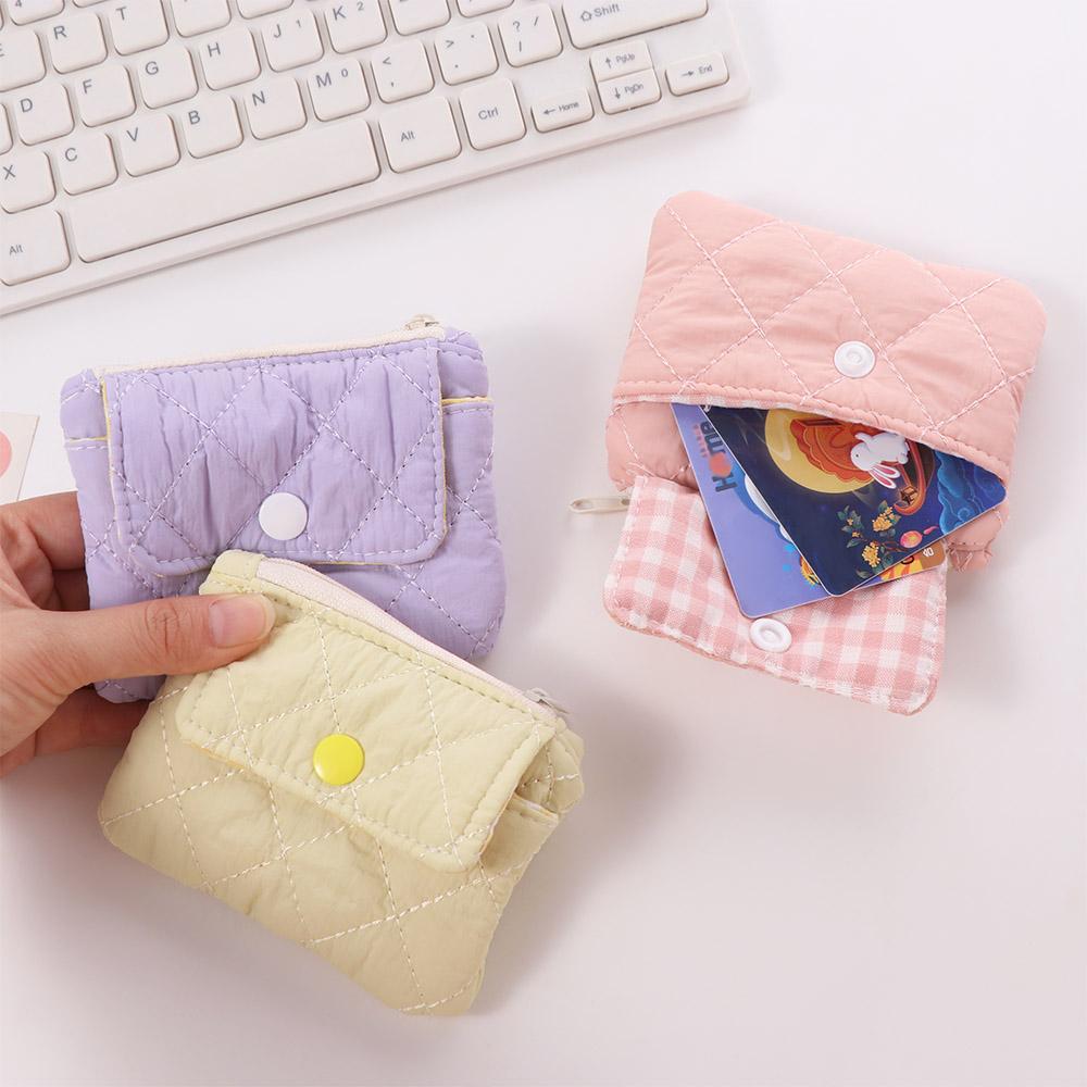 Candy Color Small Lipstick Bag Jewelry Packing Bag Sanitary Napkin Storage Bag Cute Wallet  Daily