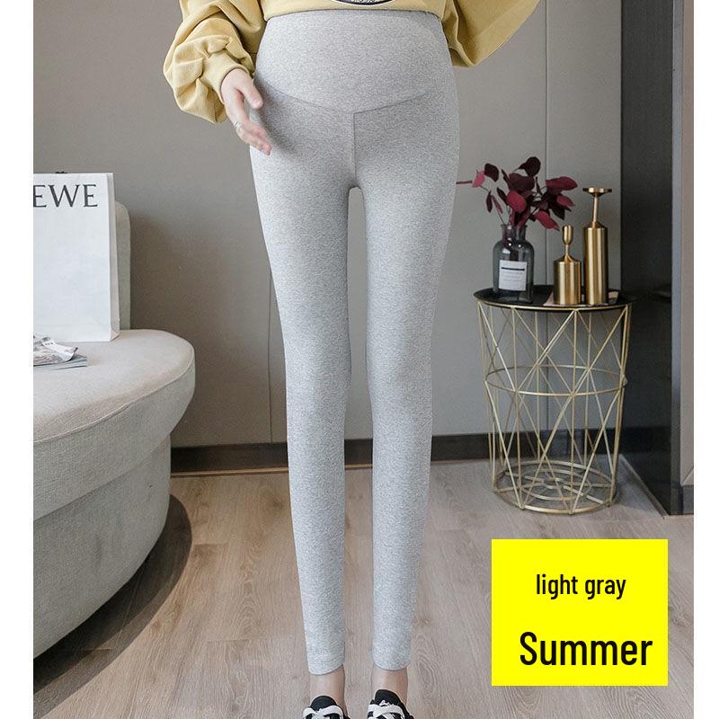 

Утепленные поддерживающие живот леггинсы для беременных на весну/осень - Хлопковые брюки для беременных больших размеров L (110-130 kg)